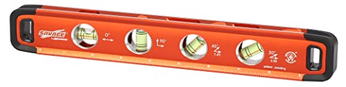 Swanson Tool Co SVT011 Torpedo-Wasserwaage aus Aluminium, 27,9 cm, mit Neodym-Magneten von Swanson