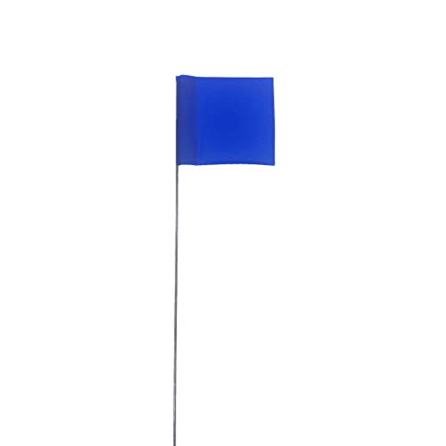 Swanson Tool Co FBL15100 Markierungsfahnen mit 38,1 cm Drahtstangen, Blau, 100 Stück von Swanson
