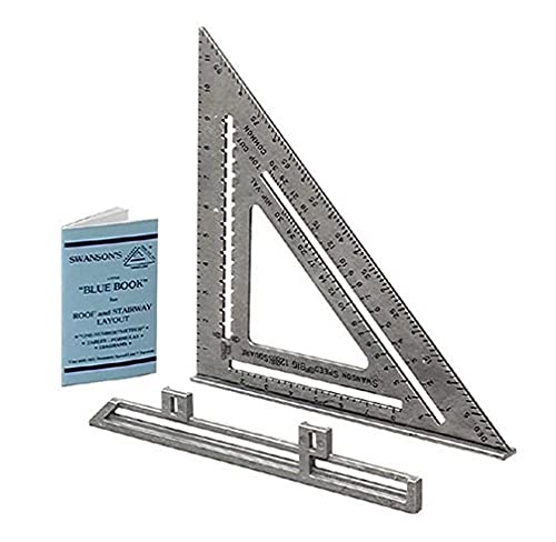 Swanson Tool S0101 7-Zoll Speed Square, 12" (inches) w/Layout Bar, Einfarbig, 1 von Swanson