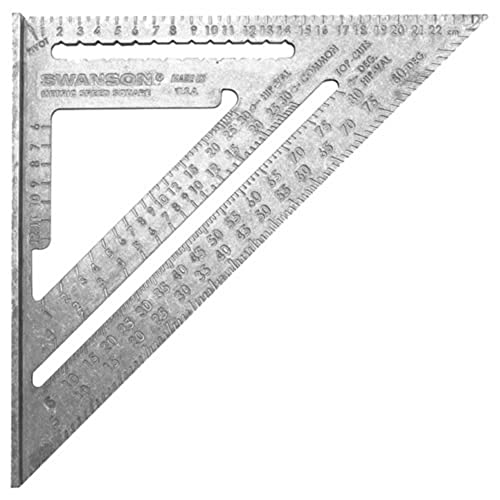 Swanson Tool Speed Square S0101 Geo-Dreieck mit Anschlagwinkel, Metric (25 cm) von Swanson