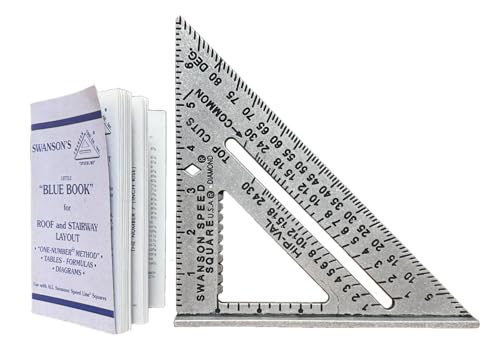 Swanson Tool Speed Square S0101 Geo-Dreieck mit Anschlagwinkel, einfarbig, 7" (inches) von Swanson