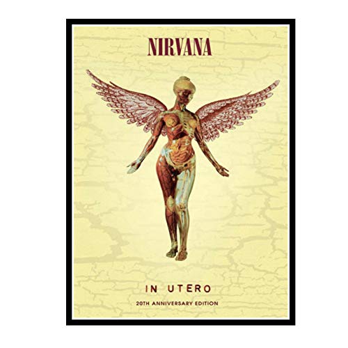 Swarouskll Nirvana In Utero Wandkunst Poster Leinwand Malerei Home Schlafzimmer Dekor Bilder Druck auf Leinwand -50X70cm No Frame 1 PCS von Swarouskll