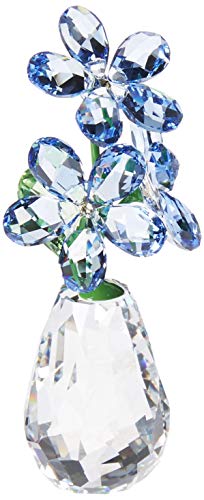 Swarovski Blumenträume - Vergissmeinnicht Figur, Kristall, Mehrfarbig, 6.9 x 2.9 x 3.2 cm von Swarovski