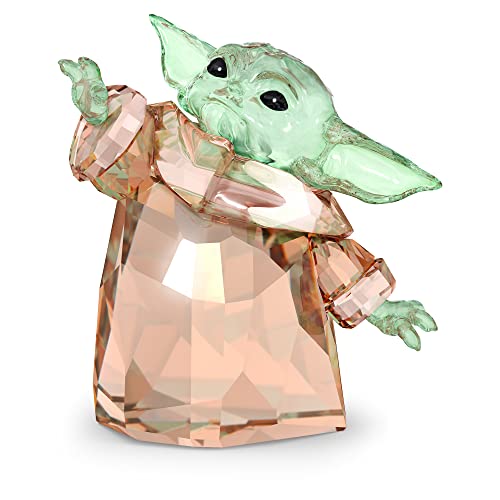 Swarovski Star Wars - Mandalorian, das Kind, Ikonische Kristallfigur für Star-Wars-Fans in Brillantem Kristall von Swarovski