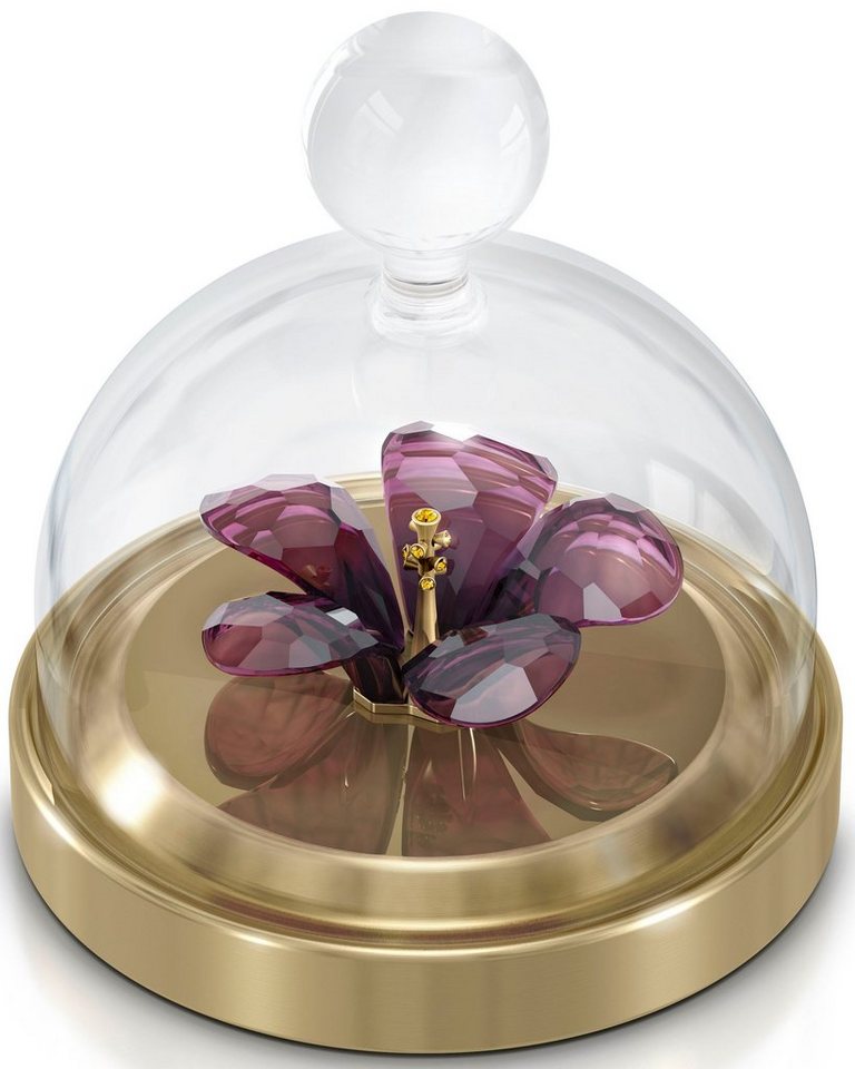 Swarovski Dekoobjekt Kristallfigur Blume Garden Tales Hibiskus Glasglocke, 5619224 (2 St), Swarovski® Kristall von Swarovski