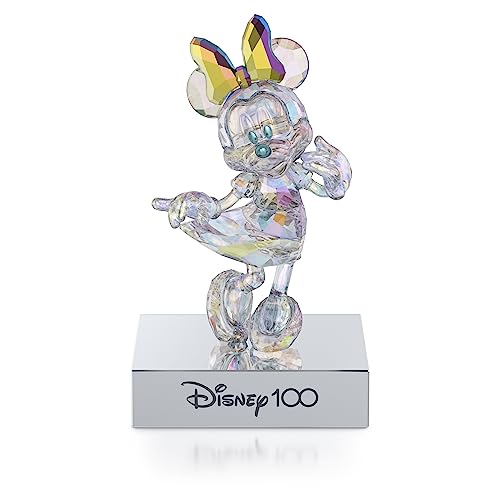 Swarovski Disney100 Minnie Mouse, Disney-Figur aus Mehrfarbigem, Strahlendem Swarovski Kristall von Swarovski