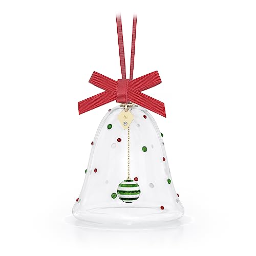 Swarovski Holiday Cheers Dulcis Glocken-Ornament, mehrfarbige Kristalle, hängende Dekoration, Teil der Swarovski Holiday Cheers Kollektion von Swarovski