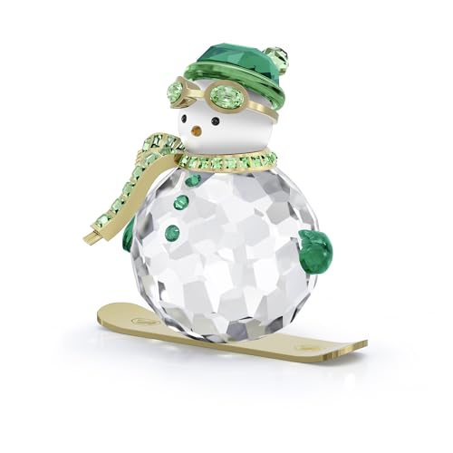 Swarovski Holiday Cheers Lebkuchengeschenk Ornament, Weihnachtliches Ornament aus Mehrfarbigen Kristallen und Rotem Band von Swarovski