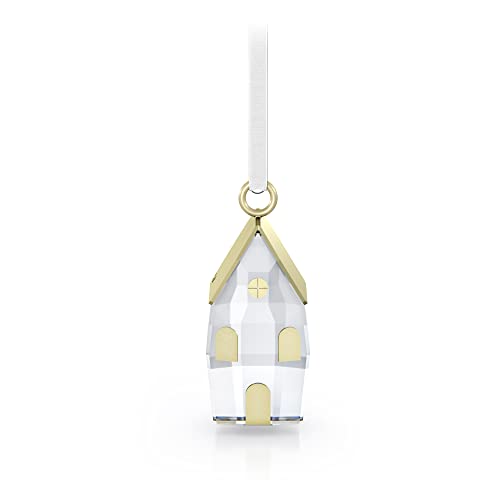 Swarovski Holiday Magic Winterdorf Ornament, Weihnachtliches Ornament mit Klaren Kristallen und einem Prachtvollen Satinband von Swarovski