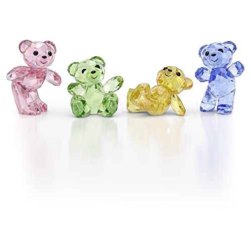 Swarovski Kris Bär 30. Jubiläumsset, Ornamente mit Strahlenden, Bunten Kristallen von Swarovski