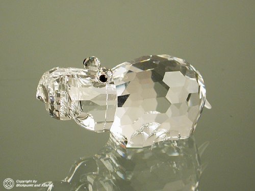 Swarovski Nilpferd klein Hippopotamus small 151737 AP 1995 von Swarovski