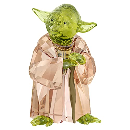 Swarovski Star Wars - Master Yoda, Ikonische Kristallfigur für Star-Wars-Fans in Brillantem Kristall von Swarovski