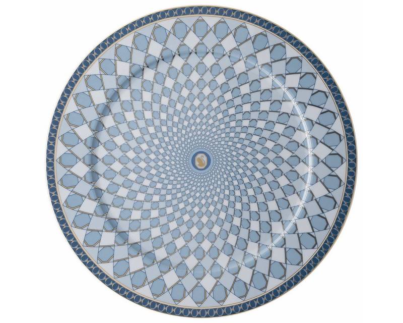 Swarovski Speiseteller Signum Azure Platzteller 33 cm, Teller Flach von Swarovski
