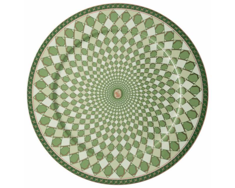 Swarovski Speiseteller Signum Fern Platzteller 33 cm, Teller Flach von Swarovski