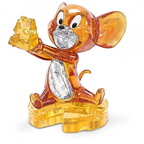 Swarovski Tom und Jerry - Jerry, Ikonische Kristallfigur für Fans des TV-Cartoons in Brillantem Kristall von Swarovski