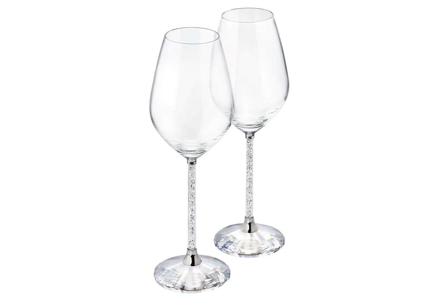 Swarovski Weinglas Swarovski Crystalline Weingläser 1095948 Silberfarben (2er-Set) von Swarovski