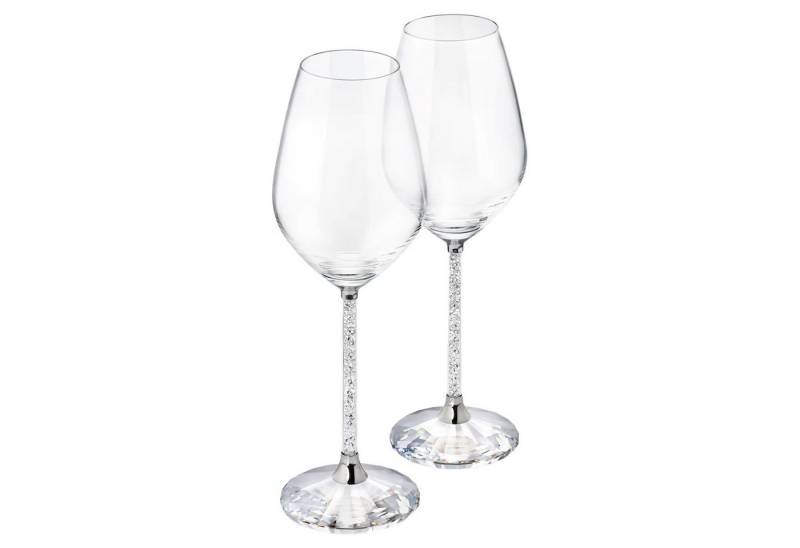 Swarovski Weinglas Swarovski Crystalline Weingläser 1095948 Silberfarben (2er-Set) von Swarovski