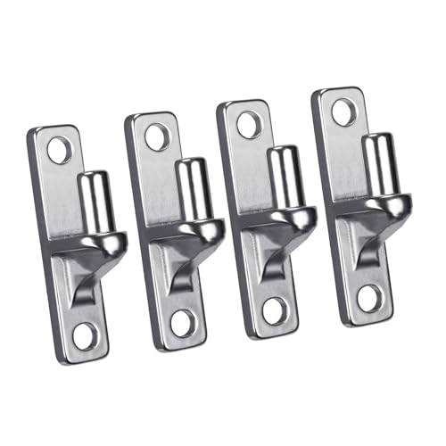 1/2/4 Stück Outdoor-Kettenglied-Zaun-Gate-Scharniere, tragbar, stabile Wandhalterung, Designs aus Edelstahl mit Scharnieren, Stift, Außenzaun, Tor 1/2/4 Stück Outdoor-Kettenglied-Zaun-Gate-Scharniere, tragbar, stabile Wandhalterung, Designs aus Edelstahl mit Scharnieren, Stift, Außenzaun, Tor von Sweeaau