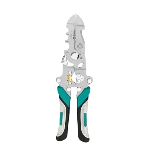 10 in 1 Multifunktionale Abisolierzange Zange Crimper Kabelabisolierzange Cutter Multifunktions Drahtreparaturwerkzeug Zange Edelstahl Abisolierzange von Sweeaau