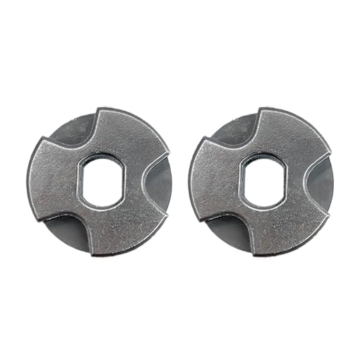 2 x robustes Edelstahl-Kettensägen-Kettenrad, geeignet für Elektrowerkzeuge, mit 10 mm und 12 mm Löchern, Ersatzteilen, Kettensägen-Kettenrad von Sweeaau