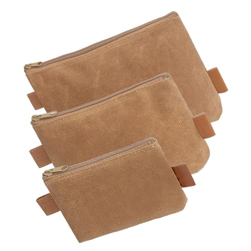 3-teiliges strapazierfähiges Canvas-Werkzeugtaschen zur Aufbewahrung und Organisation von Werkzeugen, Mehrzweck-Werkzeug-Aufbewahrungstaschen-Set, Taschenset von Sweeaau