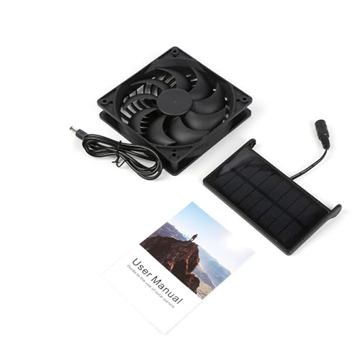 3W Solar Power Fan Solar Abluftventilator Belüftung Schuppen für Gewächshäuser Hühnerstall Schuppen Hundehaus Hundehaus von Sweeaau
