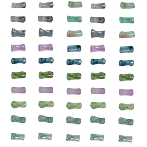 50 Stück Bambusperlen in Röhrenform für Halsketten, Ohrringe, Schmuckkreation und Bastelprojekte, Glas-Bastelarbeiten, Bambusröhrenform für handgefertigte Schmuckherstellung 50 Stück Bambusperlen in Röhrenform für Halsketten, Ohrringe, Schmuckkreation und Bastelprojekte, Glas-Bastelarbeiten, Bambusröhrenform für handgefertigte Schmuckherstellung von Sweeaau