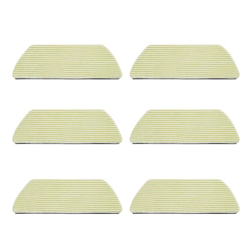 6 x Wischmopp-Pad, Roboter-Staubsaugerteil, waschbares Reinigungstuch, Bodenwischtuch, Stofftextur, geeignet für RV2820 Saugroboter von Sweeaau