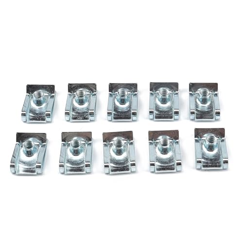 Befestigungsclips Mutter Befestigungsclip für Auto Motor Stoßstangen Türverkleidung Innenraum Geeignet für Automobile Auto U Clips Metall von Sweeaau