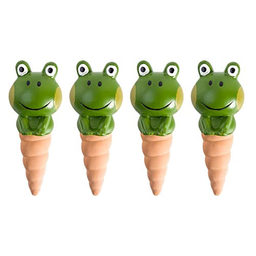 Bewässerungsspikes, Pflanzgefäß, Tropfbewässerung, Frosch, Bewässerungsspikes für Zimmerpflanzen, automatischer Tropfbehälter, automatische Bewässerung für Hunde, 4 Stück Bewässerungsspikes, Pflanzgefäß, Tropfbewässerung, Frosch, Bewässerungsspikes für Zimmerpflanzen, automatischer Tropfbehälter, automatische Bewässerung für Hunde, 4 Stück von Sweeaau