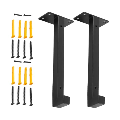 Dekorative Regalhalterungen für Küche und Wohnzimmer, mit schwarz beschichtetem rostfreien Design, platzsparende Halterungen Dekorative Regalhalterungen für Küche und Wohnzimmer, mit schwarz beschichtetem rostfreien Design, platzsparende Halterungen von Sweeaau