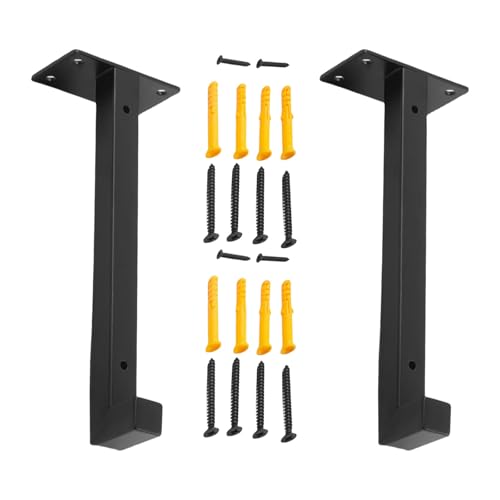 Dekorative Regalhalterungen für Küche und Wohnzimmer, mit schwarz beschichtetem rostfreien Design, platzsparende Halterungen Dekorative Regalhalterungen für Küche und Wohnzimmer, mit schwarz beschichtetem rostfreien Design, platzsparende Halterungen von Sweeaau
