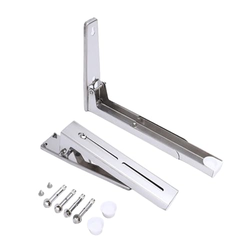 Einziehbare Arme Wandregal Wandhalterung Metall Küche Organizer Teleskopregal Faltbare Edelstahlhalterung Edelstahl von Sweeaau