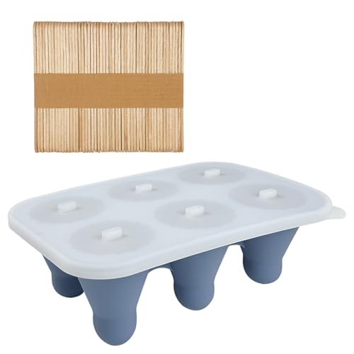 Eisform aus lebensmittelechtem Silikon, Badminton-Form, einfach zu bedienen, 6 Fächer, sichere Sahnehalter Eisform aus lebensmittelechtem Silikon, Badminton-Form, einfach zu bedienen, 6 Fächer, sichere Sahnehalter von Sweeaau