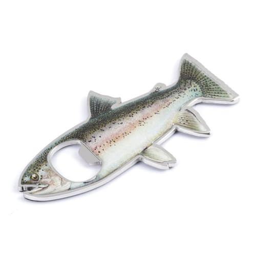 Flaschenöffner in Fischform aus Edelstahl für Bier und Kaltgetränke, leicht zu greifendes Werkzeug, geeignet für den Heim- und Außenbereich, Fischform-Flaschenöffner von Sweeaau
