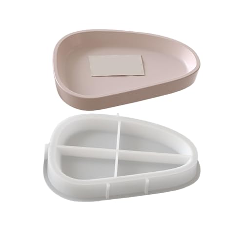 Flexibles ovales Silikon-Tablett, Zubehör für Hochzeiten, Partys und festliche Feiern, leicht zu reinigen, handgefertigt von Sweeaau