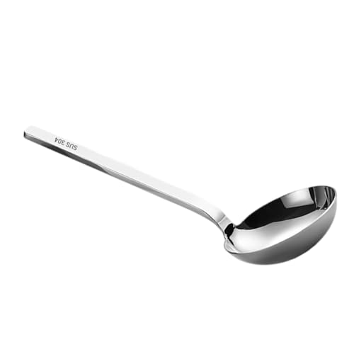 Funktionelle Schöpflöffel mit kurzem Griff, polierter Edelstahl, Servierlöffel, Suppenlöffel mit komfortablem Griff Funktionelle Schöpflöffel mit kurzem Griff, polierter Edelstahl, Servierlöffel, Suppenlöffel mit komfortablem Griff von Sweeaau