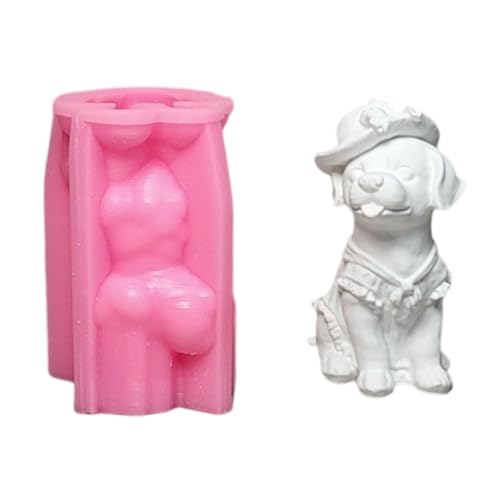 Handgefertigte Silikonformen mit Hund, Gips, Ornament, Gussteile, Tier-Bastelbedarf von Sweeaau
