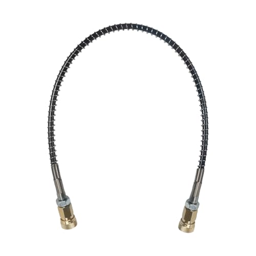 Hochdruckschlauch mit Federumwicklung, 50,8 cm lang, M10 x 1 Außengewinde zum Nachfüllen von Luft, 300 bar, 4500 psi Pumpen, Hochdruckschlauch von Sweeaau
