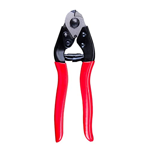 Kabelschneider, Edelstahl, Drahtseilschneider, Multifunktionszubehör, Reparaturwerkzeug, 5 mm, Rot und Schwarz von Sweeaau
