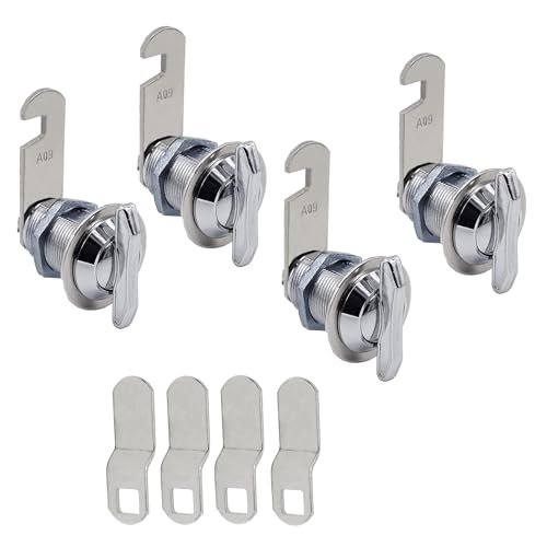 Keyless Riegel mit Daumenknauf, 2,5 cm, versetzter Stahl, Daumenbedienung, Schrank für Schrank, Briefkasten, Schublade, versetzte Nocken Keyless Riegel mit Daumenknauf, 2,5 cm, versetzter Stahl, Daumenbedienung, Schrank für Schrank, Briefkasten, Schublade, versetzte Nocken von Sweeaau