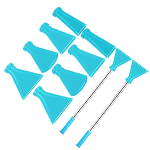 Komplettes Fluid Art Equipment Set 8 Blasdüsen Edelstahl Strohhalme Silikon Mundstücke Mehrere Größen Farbdüsen Fluid Art Tool Set von Sweeaau