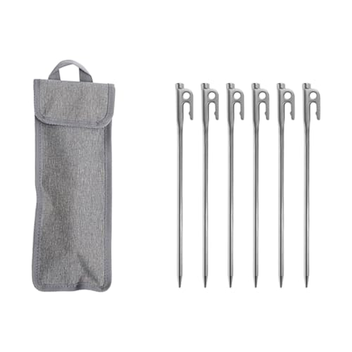 Outdoor-Erdspieß mit Tasche, Campings, Anker, Heringe, Edelstahl, Zeltheringe, strapazierfähig, Strandzelt-Heringe, Erdanker von Sweeaau
