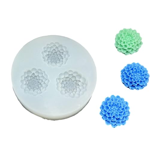 Premium-Silikonform für Schmuckherstellung mit 6 Blumen-Designs, Rosen-, Gänseblümchen-, Tannenzapfenform, hochtemperaturbeständig, leicht zu lösen, zarte Silikonformen Premium-Silikonform für Schmuckherstellung mit 6 Blumen-Designs, Rosen-, Gänseblümchen-, Tannenzapfenform, hochtemperaturbeständig, leicht zu lösen, zarte Silikonformen von Sweeaau