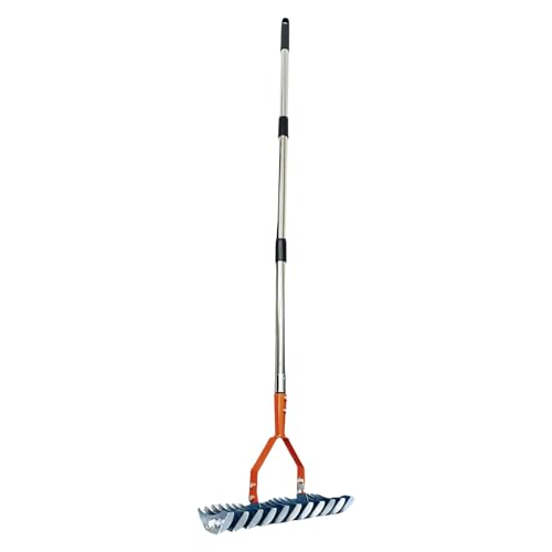 Rechen mit mehreren Abschnitten, 170 cm, Edelstahlzinken, Outdoor-Gartenwerkzeug für Rasenreinigung und Schmutz, abnehmbarer Dethatcher Rechen mit mehreren Abschnitten, 170 cm, Edelstahlzinken, Outdoor-Gartenwerkzeug für Rasenreinigung und Schmutz, abnehmbarer Dethatcher von Sweeaau