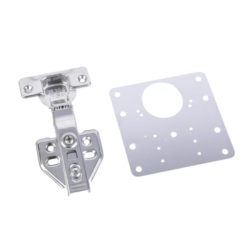 Reparatur-Set für Schranktürscharniere, 2-teilig, enthält 1 Platte und 12 Schrauben für einfache Installation und stabile Befestigung von Schrank-Hardware Reparatur-Set für Schranktürscharniere, 2-teilig, enthält 1 Platte und 12 Schrauben für einfache Installation und stabile Befestigung von Schrank-Hardware von Sweeaau