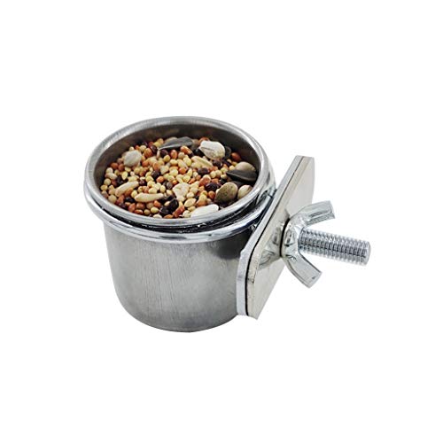 S/for M/L/XL Edelstahl Haustier Papagei Fütterung Trinkbecher Wasserkäfig Anti-Umsatz Hängende Schüssel Becher Vogelfutter Holz Vogelfutterstation S/for M/L/XL Edelstahl Haustier Papagei Fütterung Trinkbecher Wasserkäfig Anti-Umsatz Hängende Schüssel Becher Vogelfutter Holz Vogelfutterstation von Sweeaau