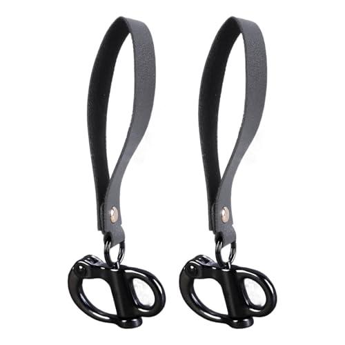Schnellspanner-Clip-Schäkel für SCBA-Feuerwehr-Zubehör, stabiler Edelstahl mit Ledergriff, Kletterausrüstungsschäkel Schnellspanner-Clip-Schäkel für SCBA-Feuerwehr-Zubehör, stabiler Edelstahl mit Ledergriff, Kletterausrüstungsschäkel von Sweeaau