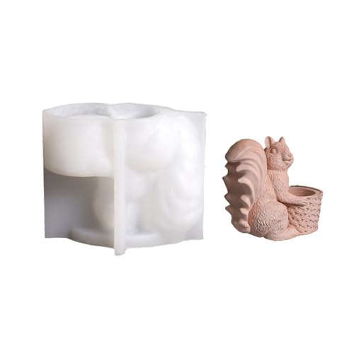 Silikon-Eichhörnchenhalter, wiederverwendbar, für kreative Projekte und Geschenke, Blumentöpfe von Sweeaau