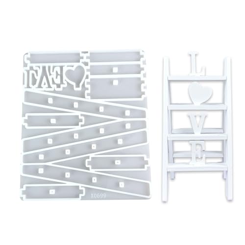 Silikon-Leiter-Form, Wohnzimmer, Ornament-Formen, Silikon-Textur, geeignet für handgefertigte Heim- und Bürodekorationsprojekte, handgefertigte Form von Sweeaau